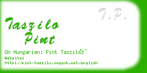 taszilo pint business card